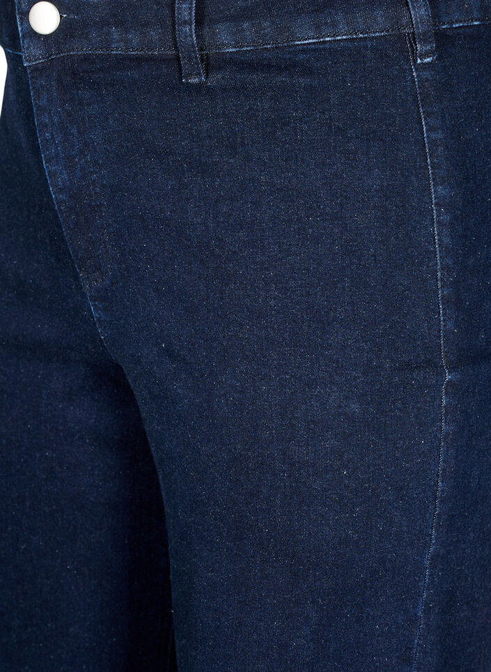  Jeansy z wysokim stanem i szerokimi nogawkami, Niebieskie, Packshot image number 2