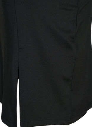 Dopasowana spódnica z rozcieciem, Black, Packshot image number 2