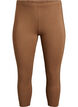 Legginsy 3/4 typu basic z wiskozy, Brązowy, Packshot image number 0
