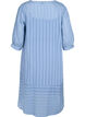 Viscose dress med 3/4 sleeves and V neck, Coronet Blue, Packshot image number 1