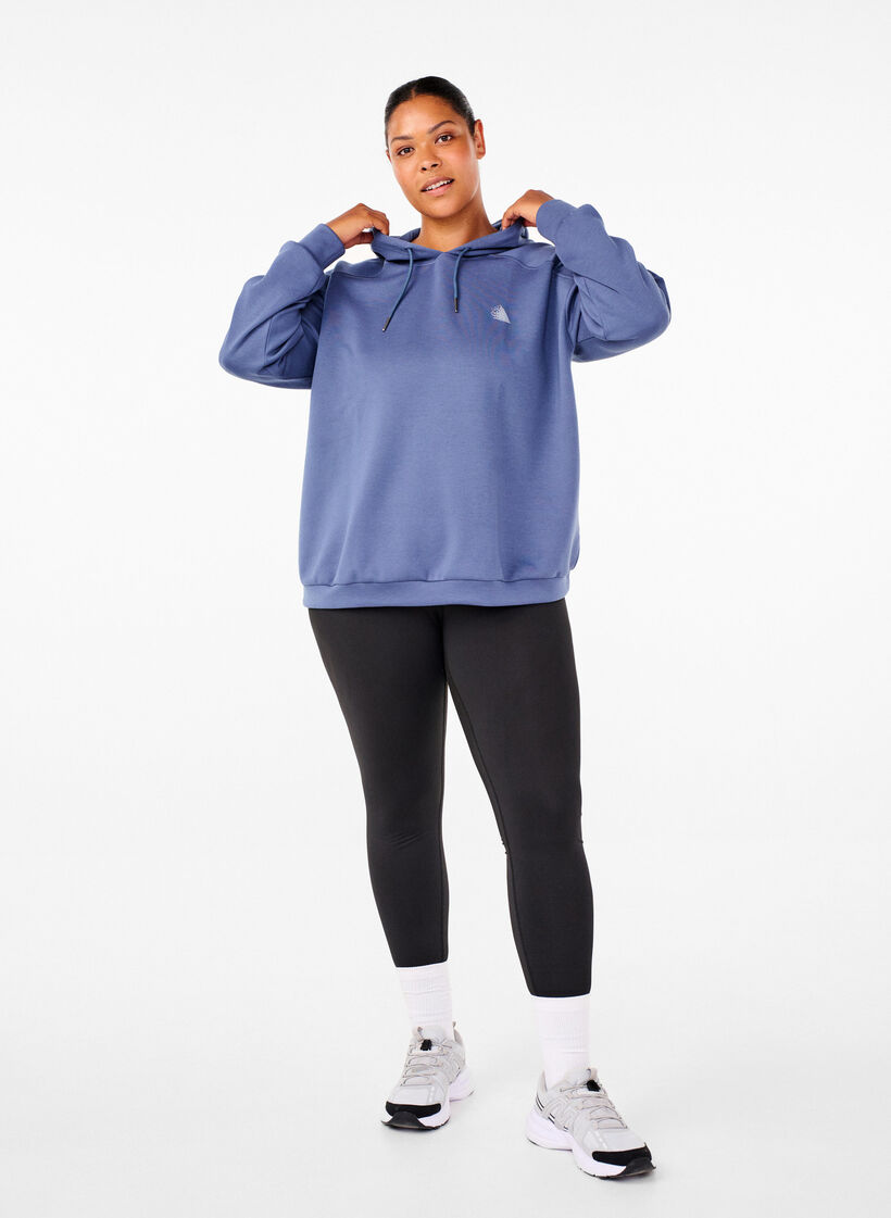 Sportowa bluza z kapturem, Vintage Indigo, Model image number 2