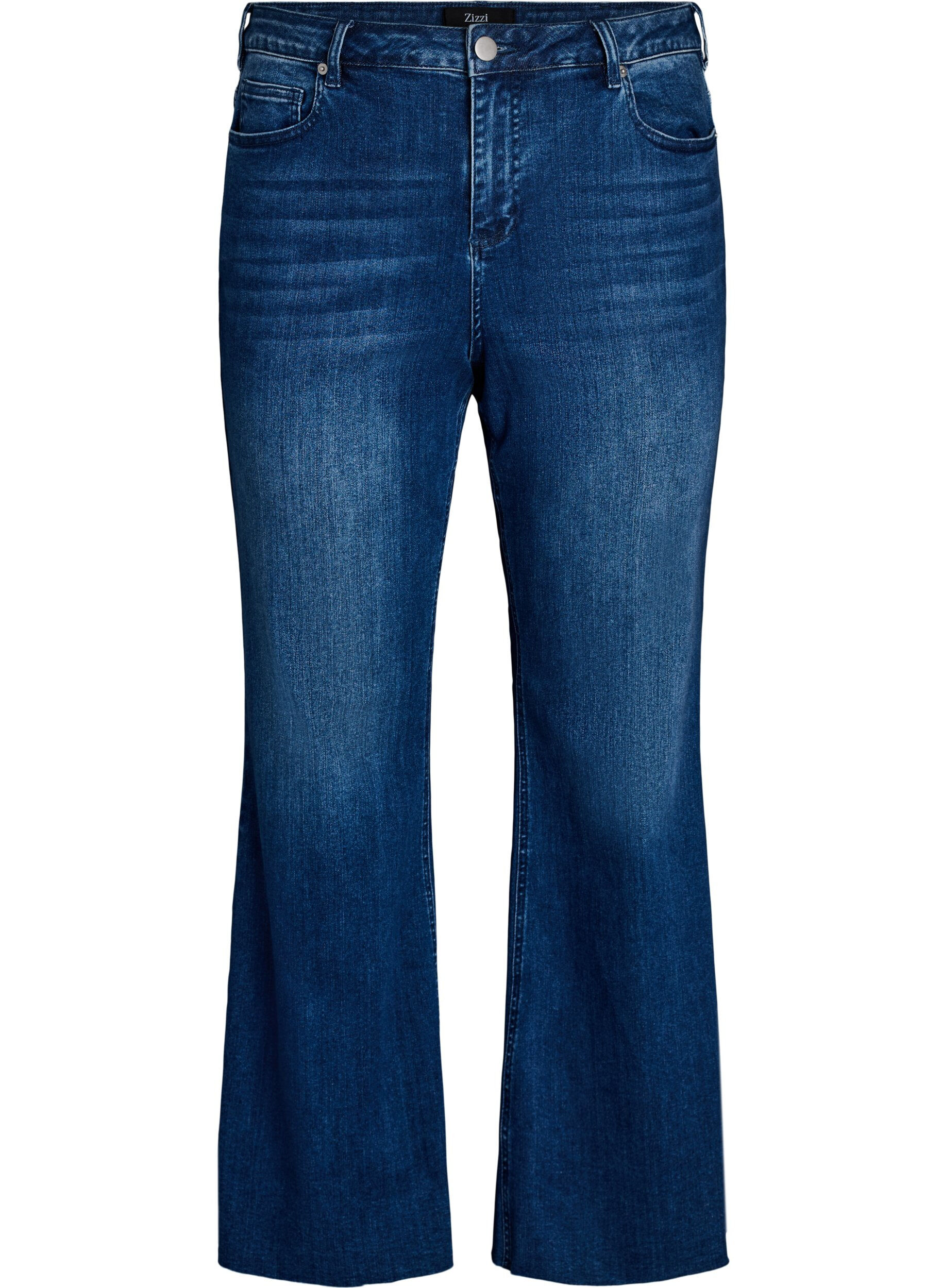 Zizzi Jeansy typu bootcut z wysokim stanem, Niebieskie, Packshot image number 0