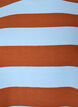 T-shirt w rozmiarze oversize z paskami i rekawami 1/2, Niebieskie, Packshot image number 2