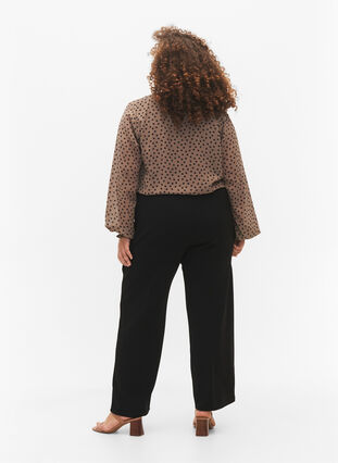 Luzne spodnie z kieszeniami, Black, Model image number 1