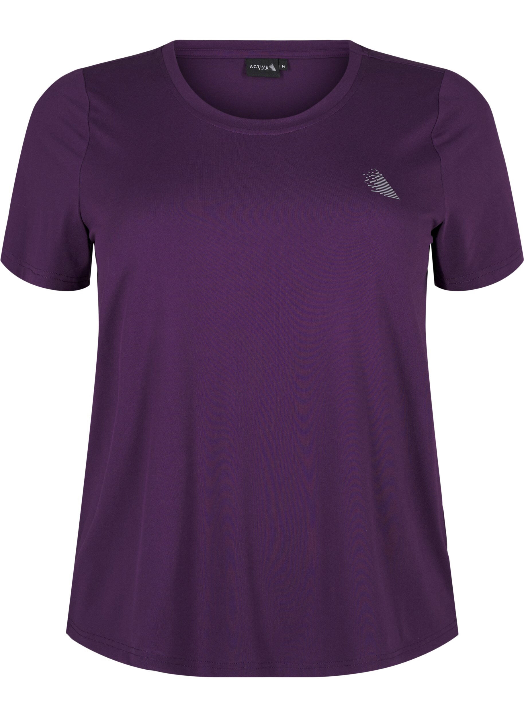 Zizzi T-shirt treningowy o&nbsp;dopasowanym kroju z&nbsp;okraglym dekoltem, Purple Pennant, Packshot image number 0