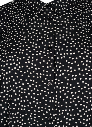 FLASH – koszula w kropki, Black White Dot, Packshot image number 2