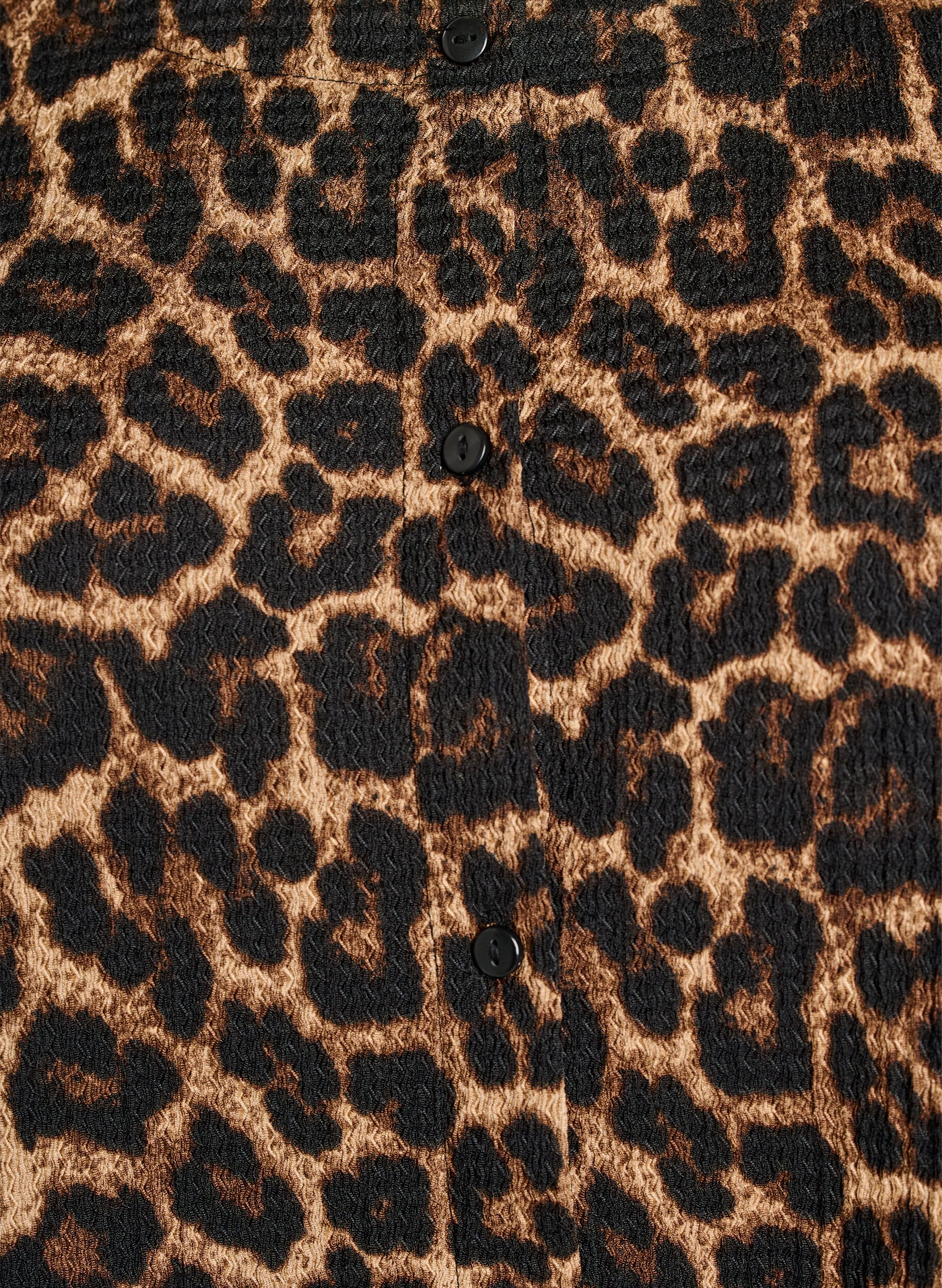 Zizzi Bluzka z kr&oacute;tkim rekawem, z faktura i zapinaniem na guziki, Czarne, Packshot image number 2