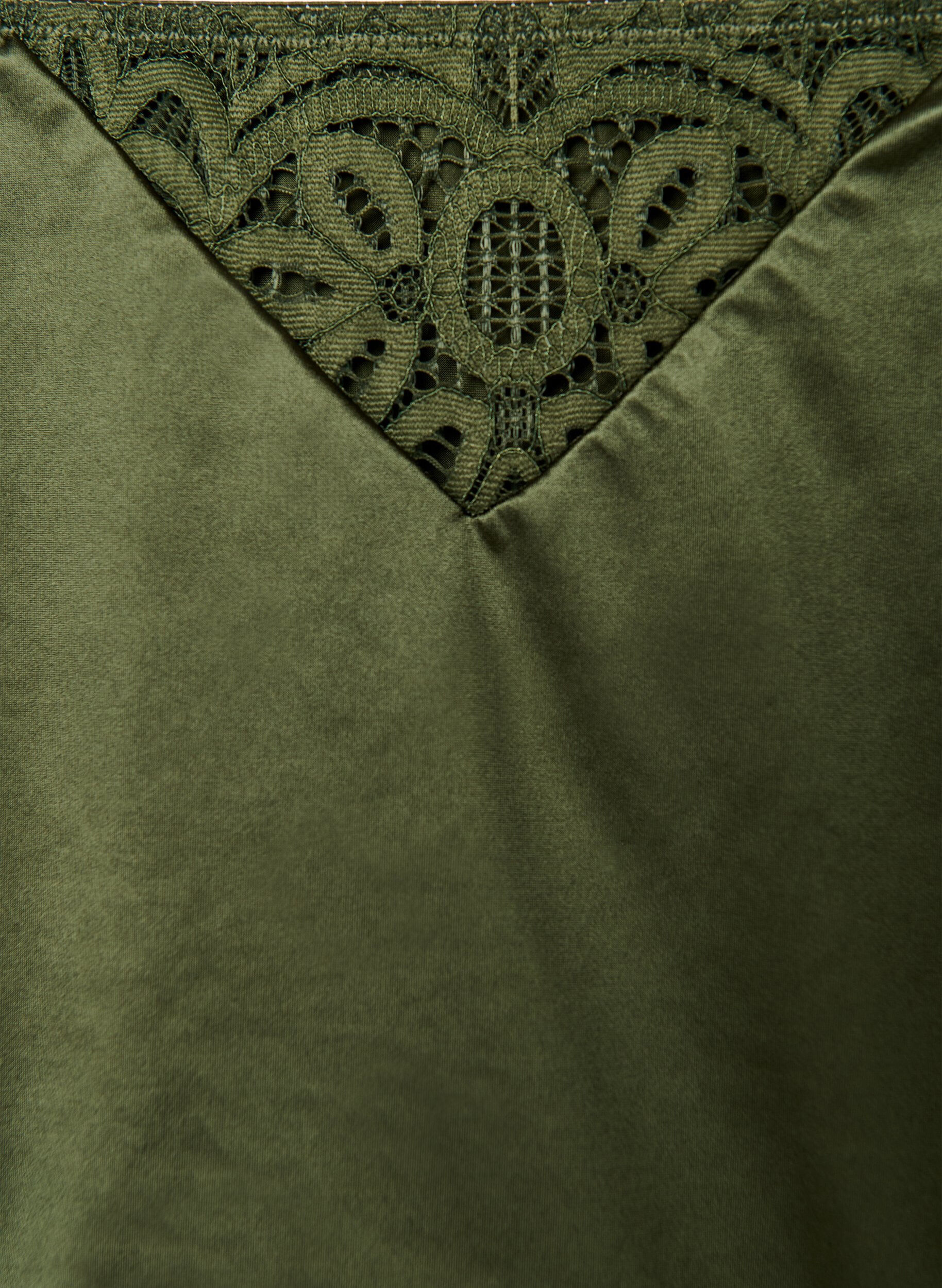 ZizziStringi hipsterskie z koronka i microfibre, Zielony, Packshot image number 2