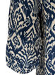 Bluzka z wiskozy w krate z 3/4-sleeves, Niebieskie, Packshot image number 3