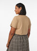 Koszulka z bawelny organicznej o spranym wygladzie, Beżowy, Model image number 2