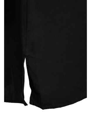 	 Koszula o przedluzonym kroju z rekawami 3/4 wykonana z lyocellu (TENCEL™), Black, Packshot image number 3