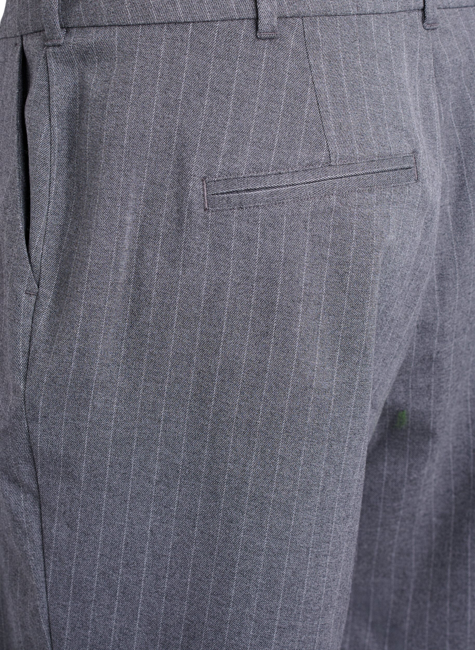 Zizzi Bermudy w krate o luznym kroju, Ciemnoszary, Packshot image number 3