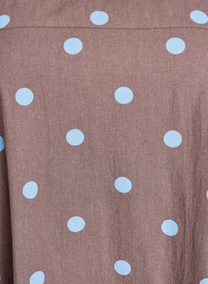 Bawelniana sukienka z nadrukiem i krótkimi rekawami, Niebieskie, Packshot image number 2