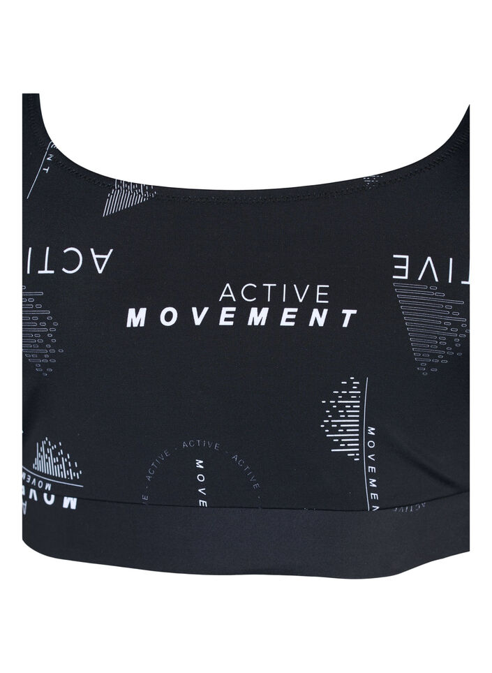 Printed bikini top, Logo Print, Packshot image number 2