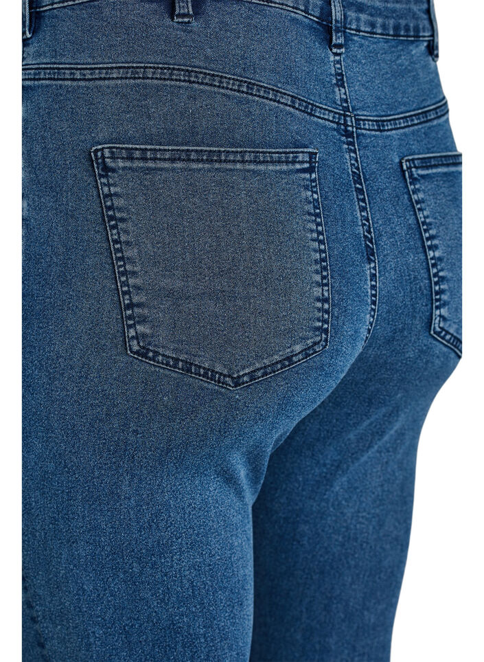 Jeansy super slim z wysokim stanem Amy, Niebieskie, Packshot image number 3