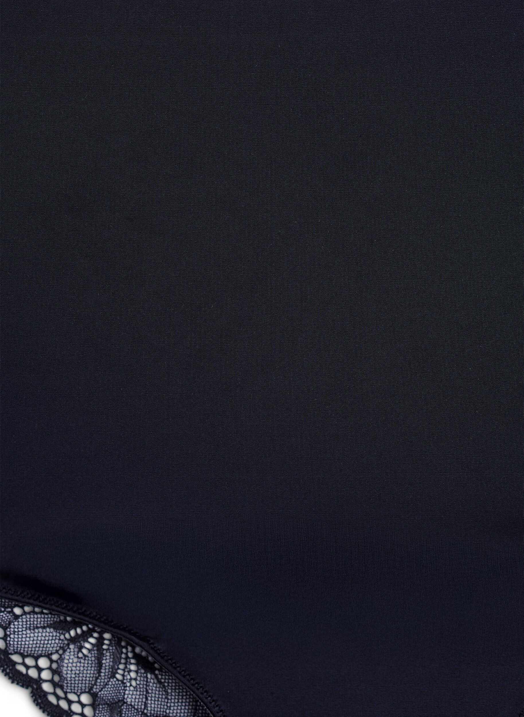 Zizzi Ksztaltujace figi damskie z mikrofibry z super wysoka talia, Czarne, Packshot image number 2