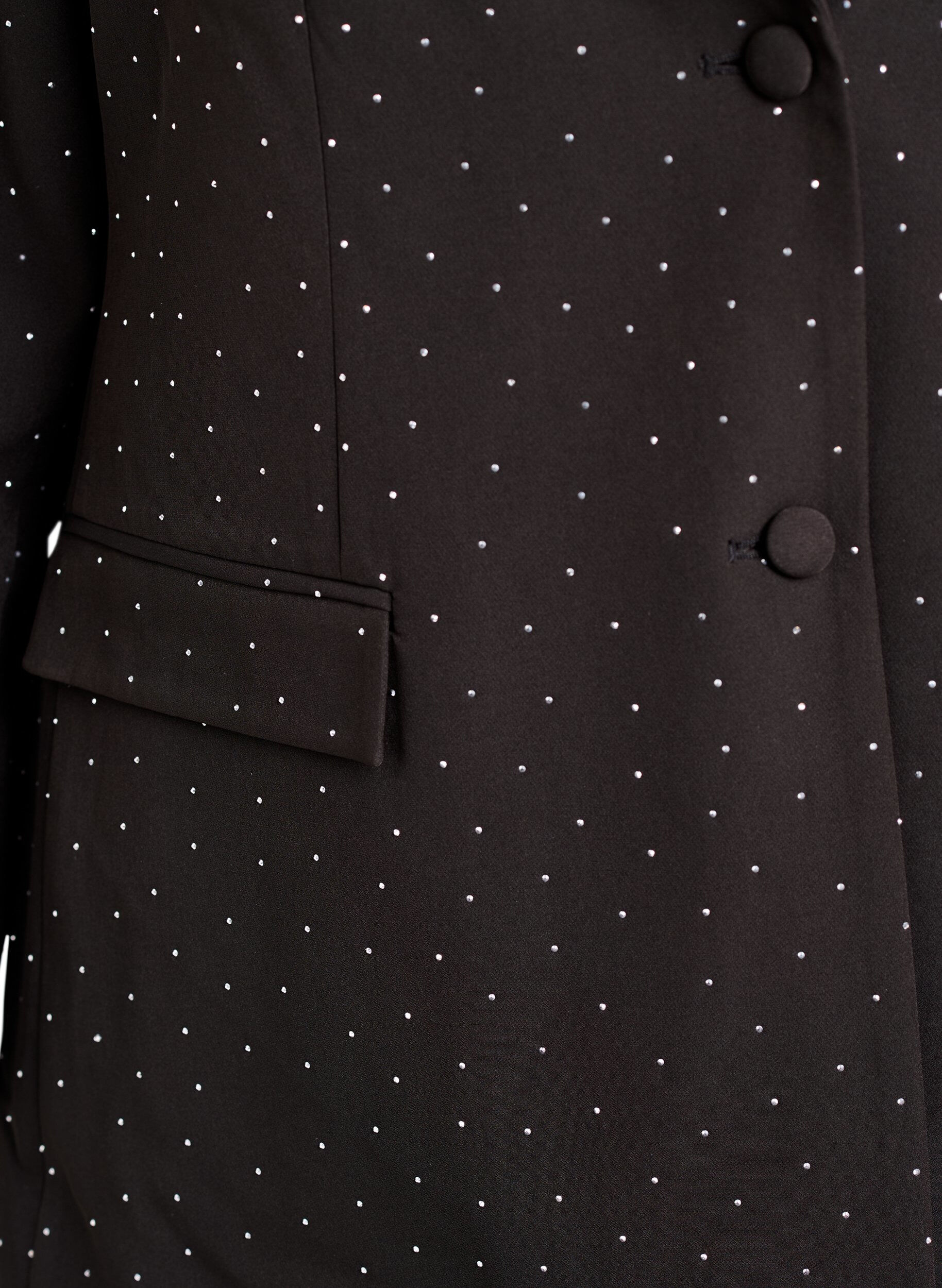 ZizziMarynarka z cyrkoniami, Czarne, Packshot image number 2