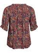 Wiskozowa bluzka z motywem paisley i rekawami do lokcia, Niebieskie, Packshot image number 1
