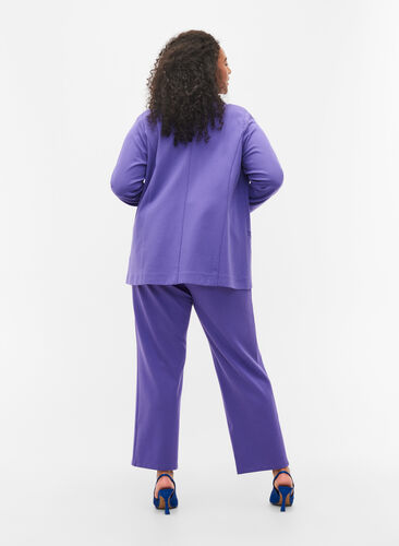 Klasyczne spodnie o szerokich nogawkach, Ultra Violet, Model image number 1