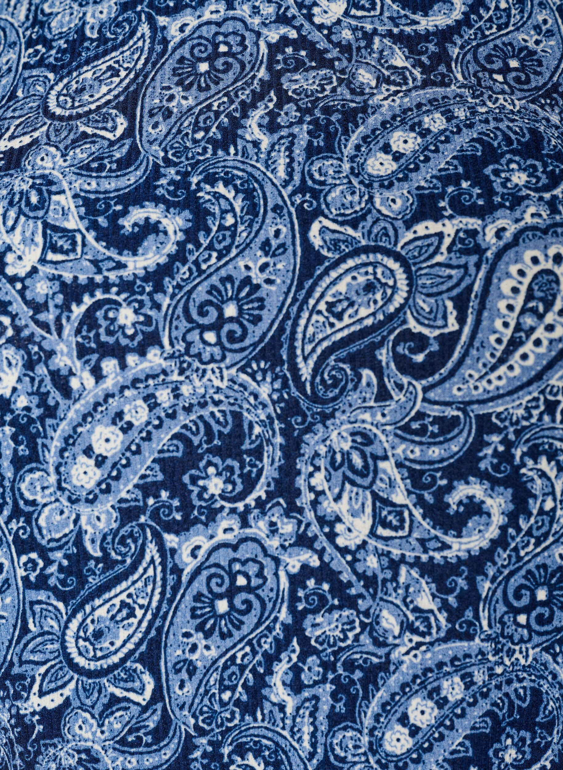 ZizziWzorzysta bluzka z kr&oacute;tkim rekawem, Niebieskie, Packshot image number 2