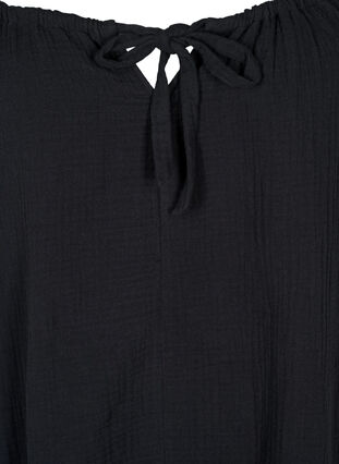 Dluga, bawelniana sukienka plazowa, Black, Packshot image number 2