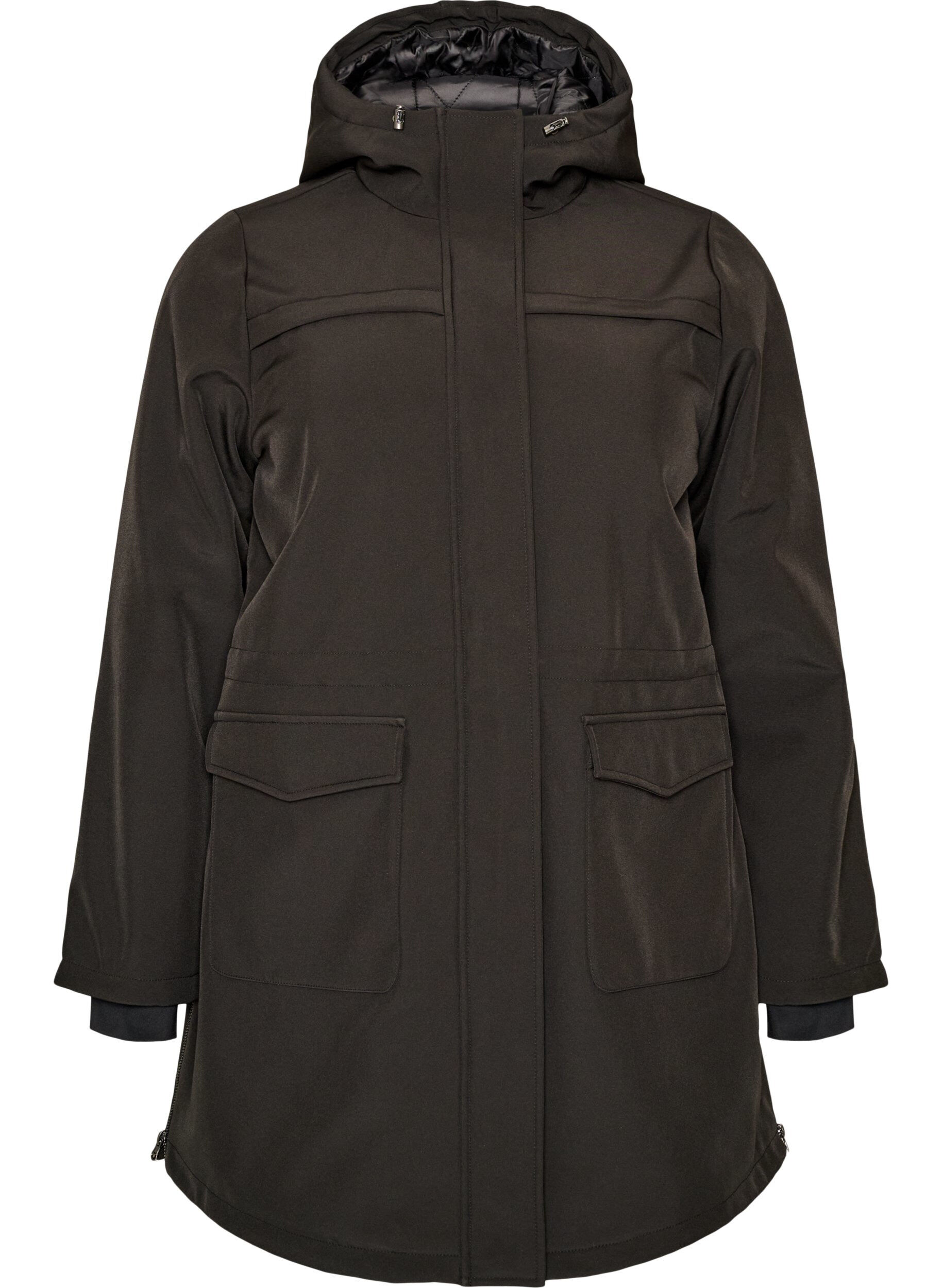 Hydrofobowa kurtka softshell z pikowana podszewka