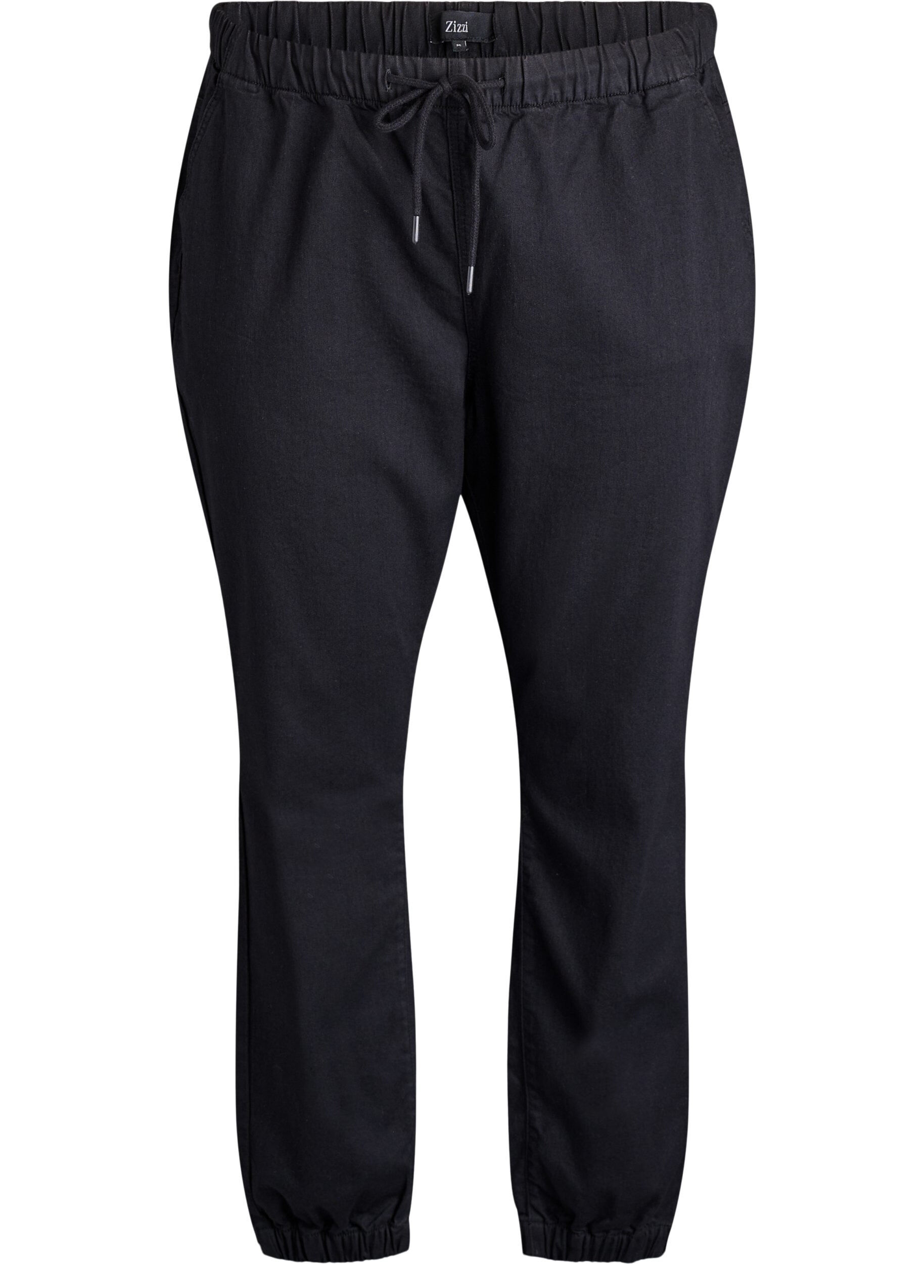 ZizziJeansowe joggery z kieszeniami, Czarne, Packshot image number 0