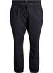 Jeansowe joggery z kieszeniami, Czarne, Packshot image number 0
