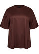 T-shirt z dzetami i okraglym dekoltem, Brązowy, Packshot image number 0
