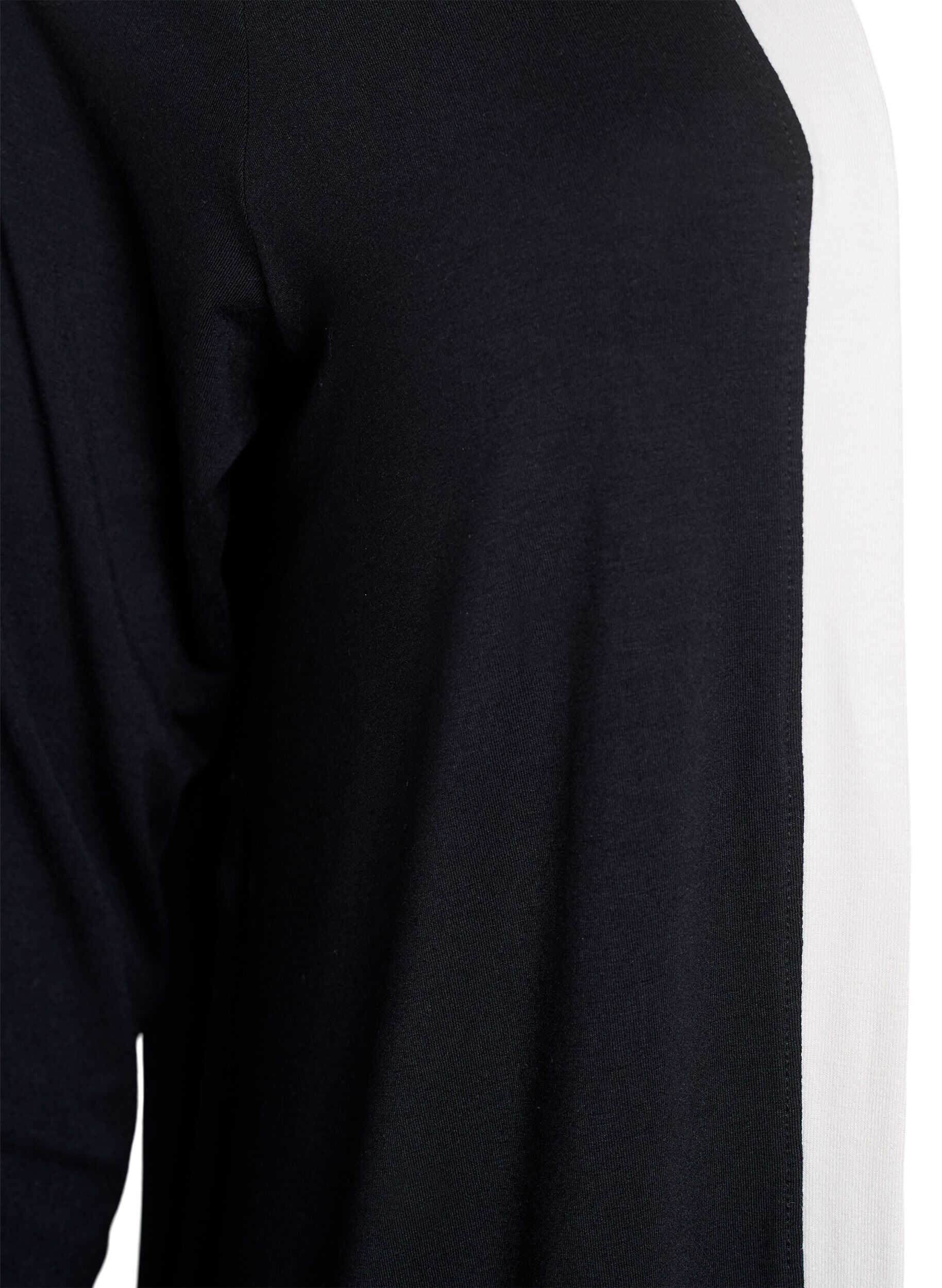 Zizzi Kr&oacute;tkie kimono z wiskozy, Czarne, Packshot image number 2