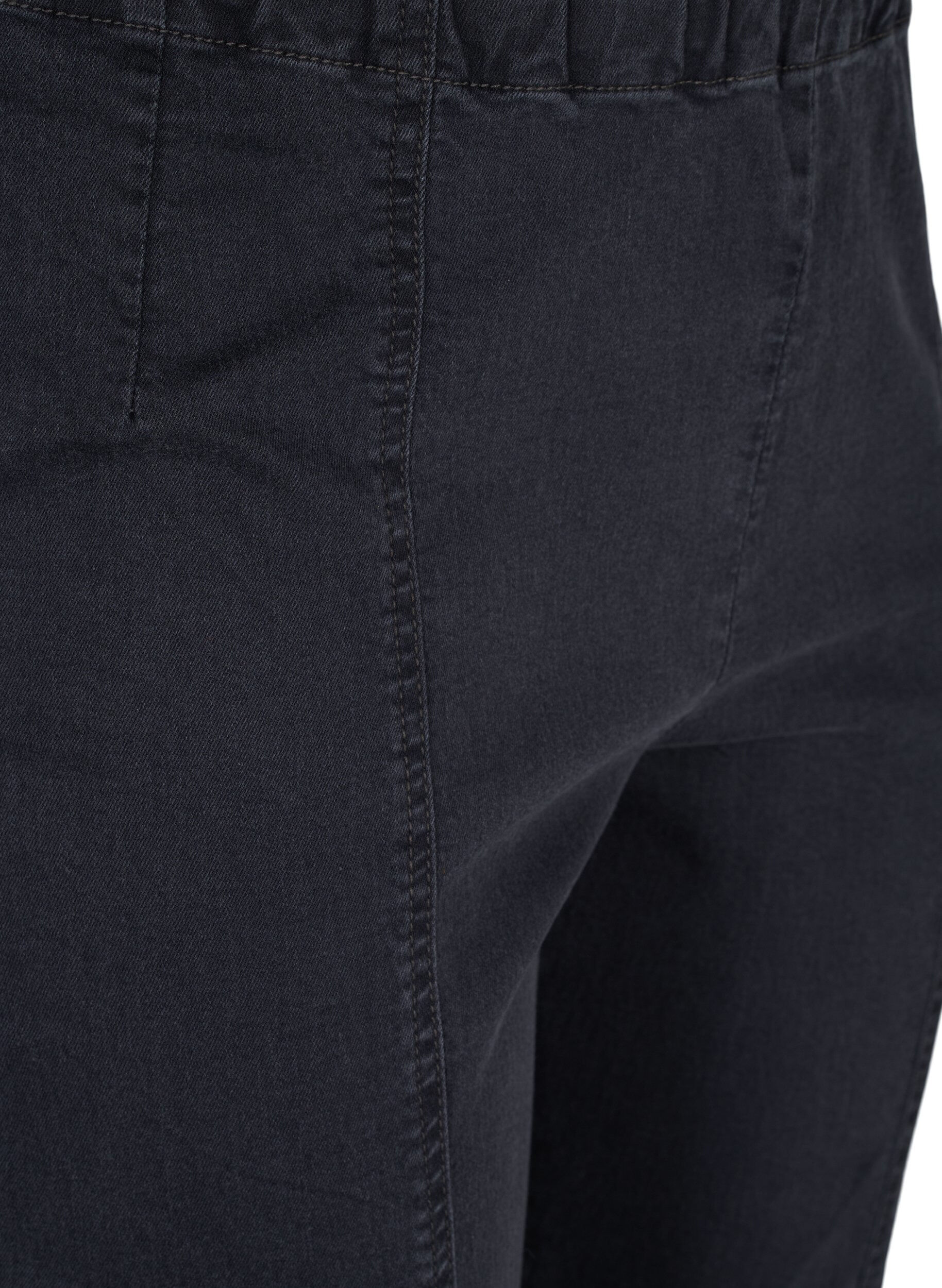 Zizzi Jeggings with zip detail, Grey Wash, Packshot image number 2