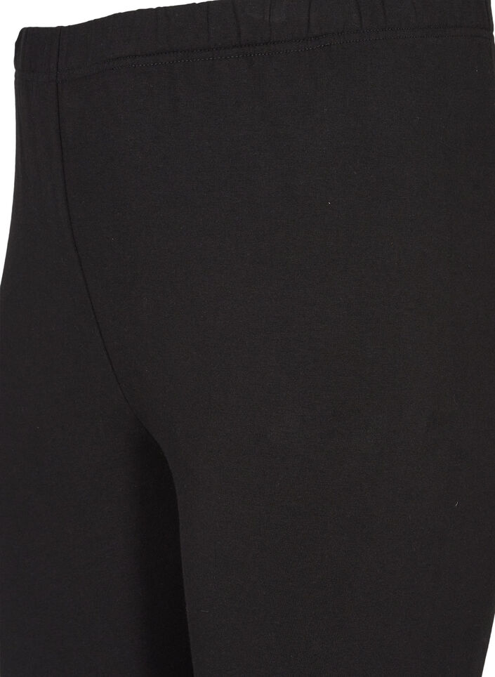 Bawelniane legginsy z podszewka, Czarne, Packshot image number 3