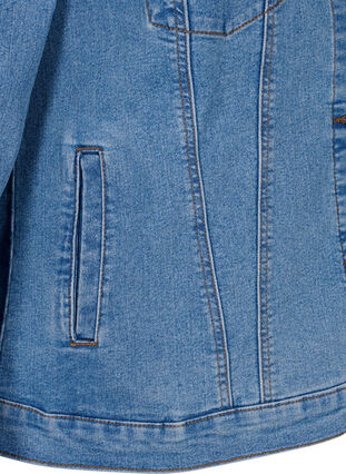 FLASH – kurtka jeansowa z elastycznej mieszanki bawelnianej, Blue Denim, Packshot image number 3