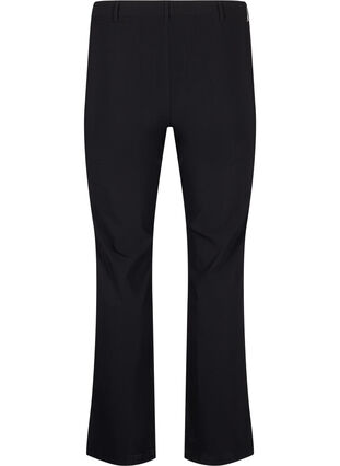 Klasyczne spodnie z mieszanki wiskozy, Black, Packshot image number 1