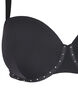 Biustonosz usztywniany z cyrkoniami, Czarne, Packshot image number 3