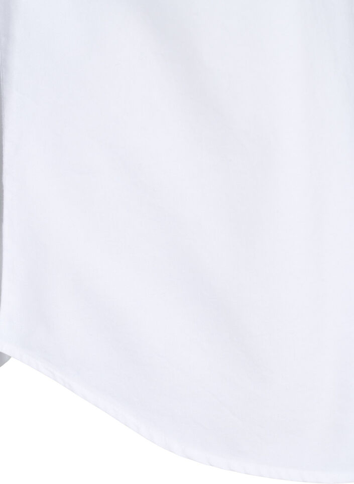 Bawelniana koszula z dlugim rekawem, Biały, Packshot image number 3