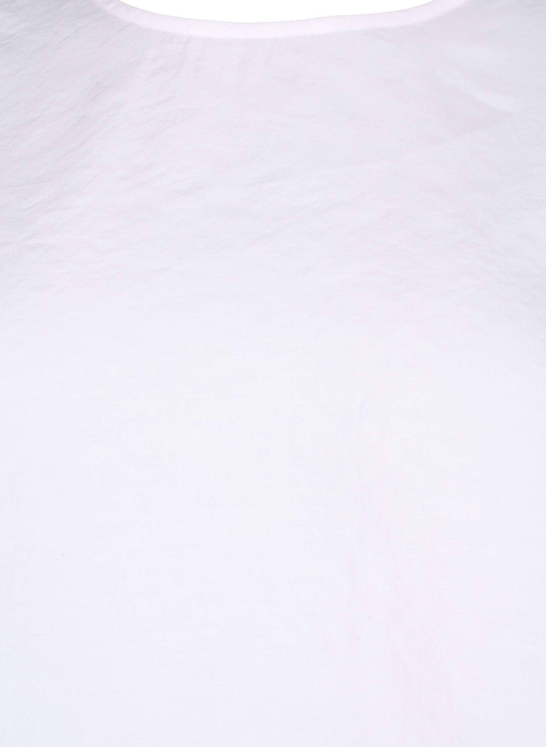 Zizzi Bluzka z modalu TENCEL&trade; z haftowanymi detalami, Bright White, Packshot image number 2