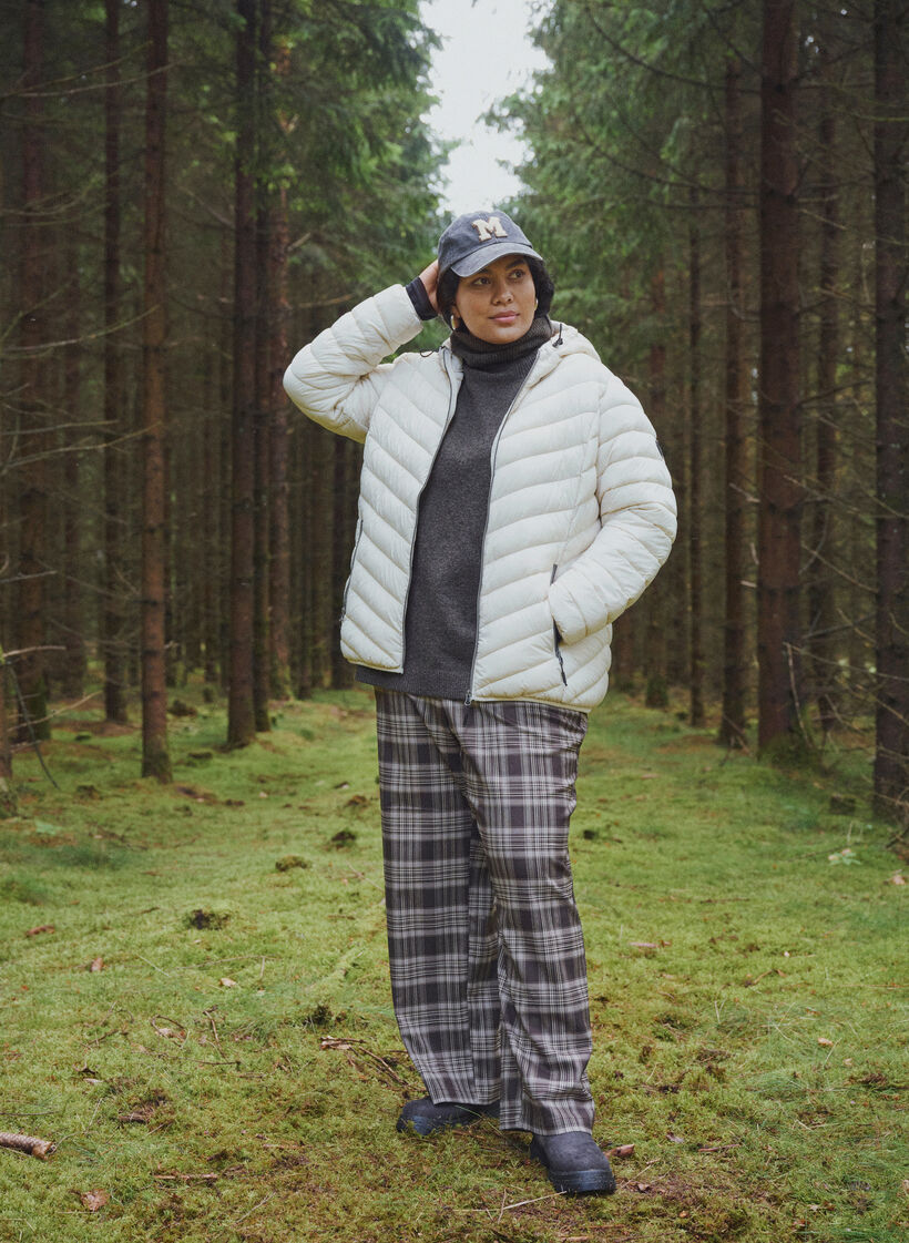 Lekka kurtka z kapturem, Beżowy, Image image number 0