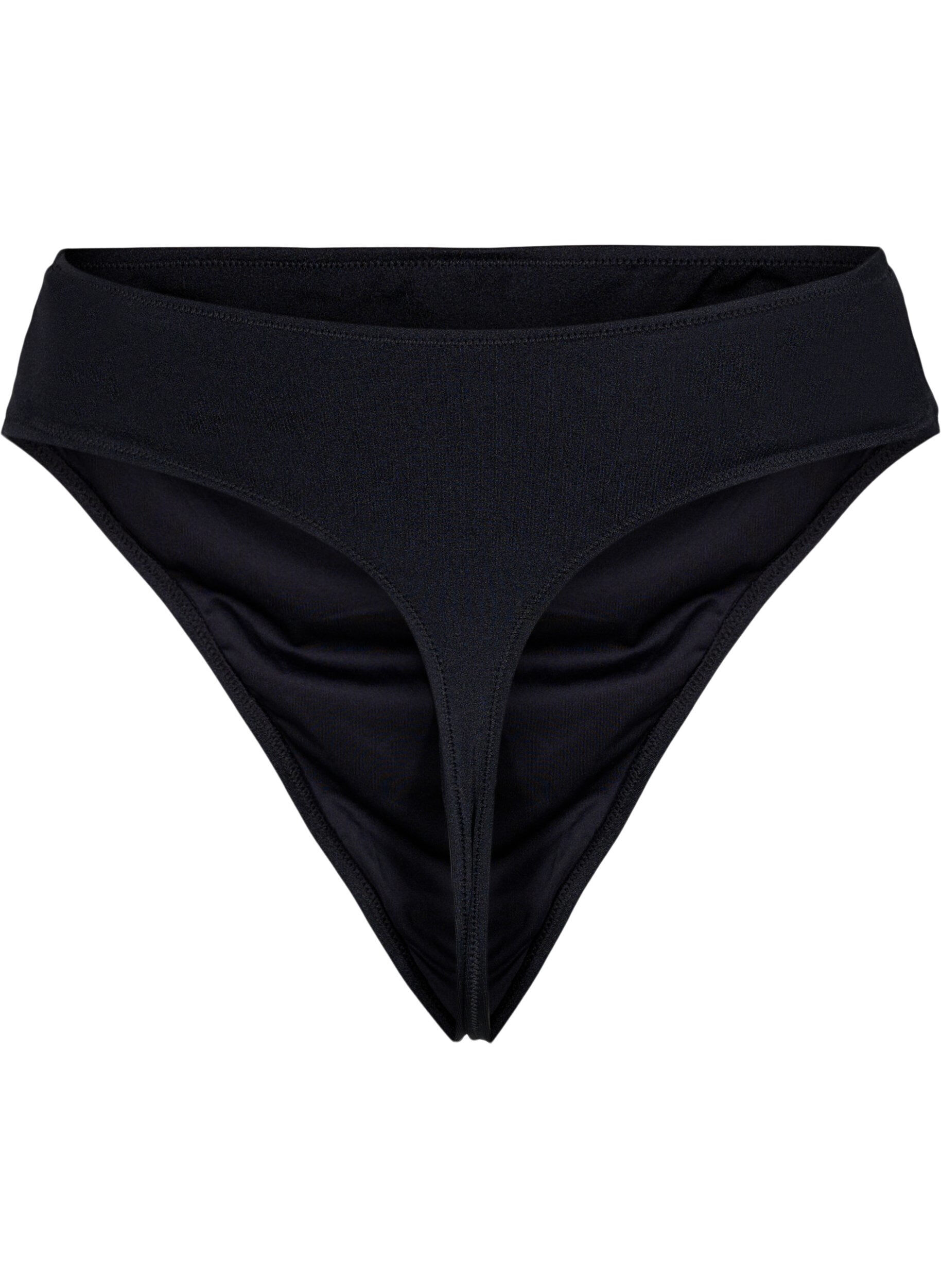 Zizzi Stringi od bikini z regularnym stanem, Czarne, Packshot image number 1