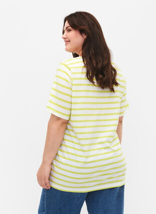 Bawelniana koszulka w paski, Wild Lime Stripes, Model image number 1
