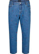  Jeansy Mille typu mom fit z haftem, Niebieskie, Packshot image number 0