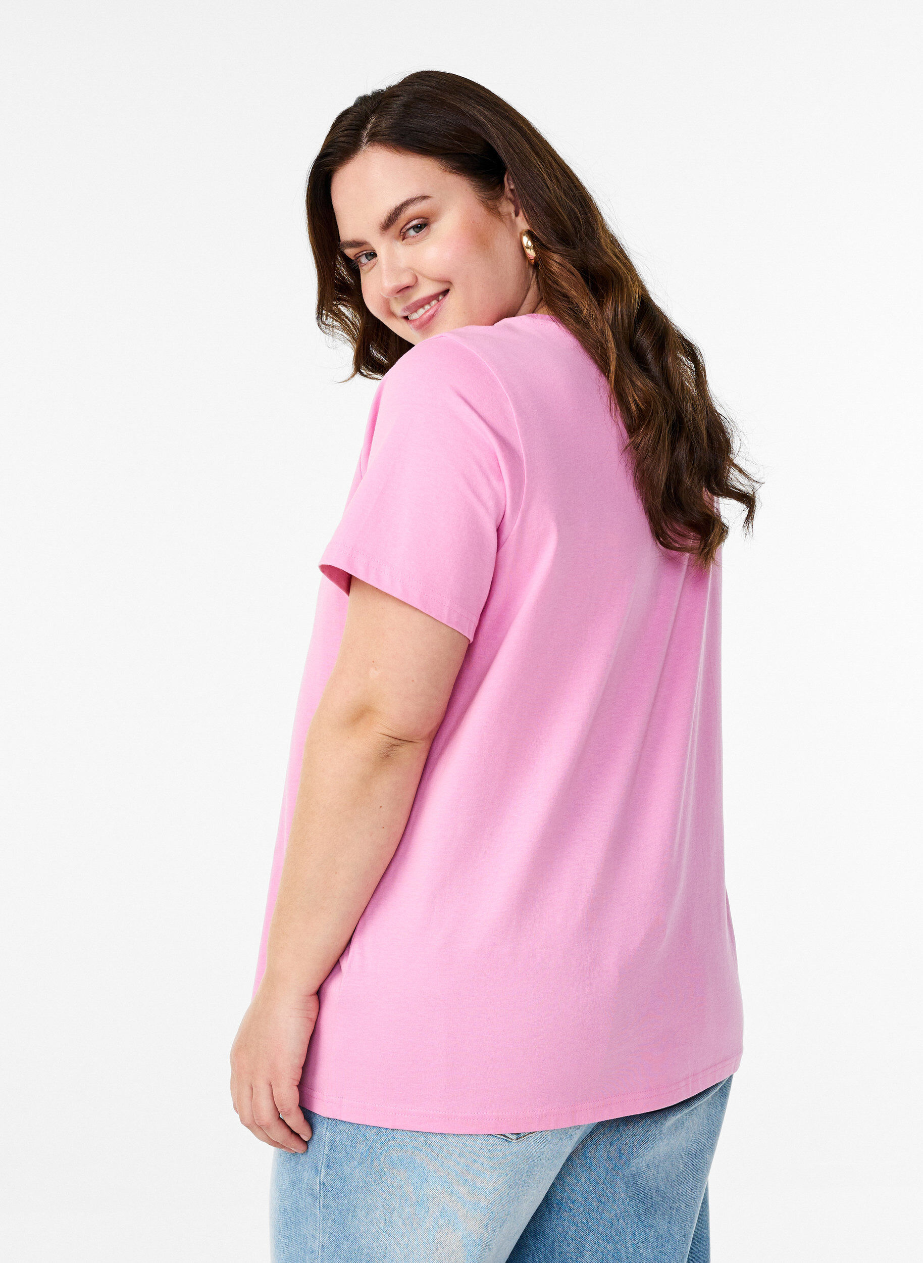 Zizzi Bawelniana koszulka z&nbsp;motywem, Begonia P. w. Heart, Model image number 1