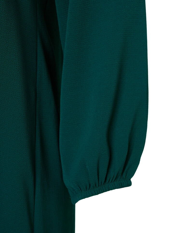 Sukienka z dlugim rekawem i dekoltem w szpic., Scarab, Packshot image number 3