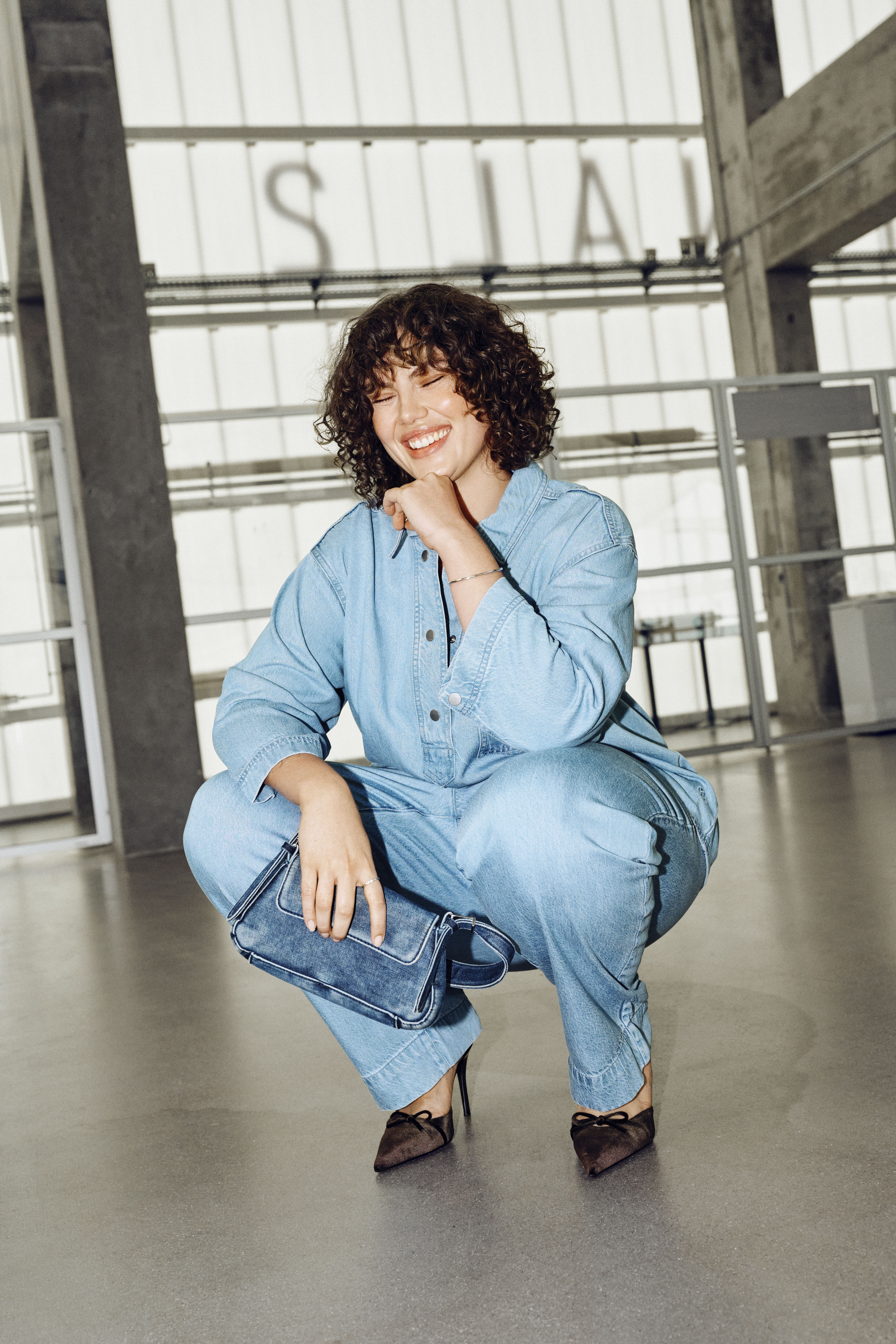 Zizzi Jasny zestaw dżinsowy, , Model