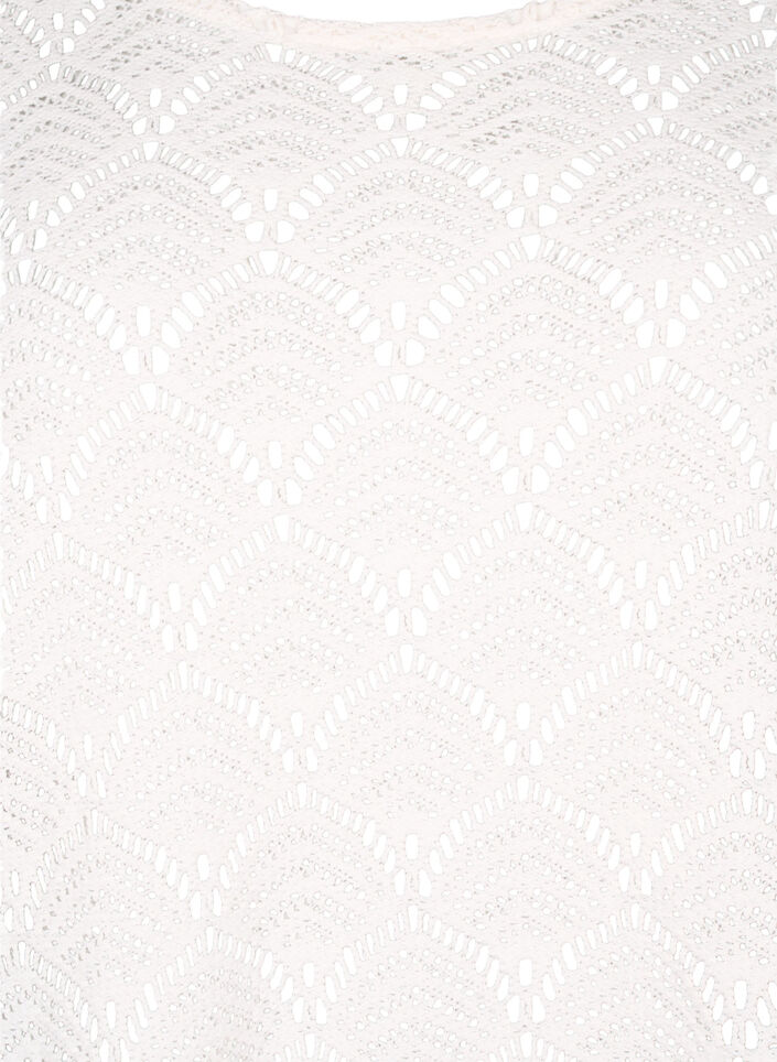 Szydelkowa bluzka z rekawem 3/4, Sandshell, Packshot image number 2