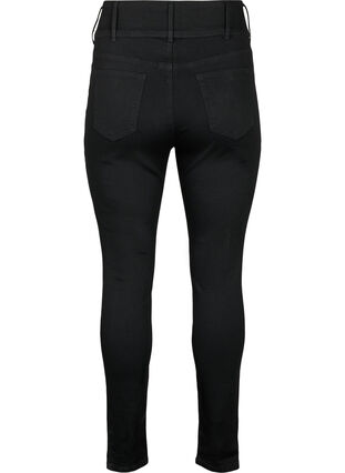 Bardzo waskie jeansy Bea z bardzo wysokim stanem, Black, Packshot image number 1