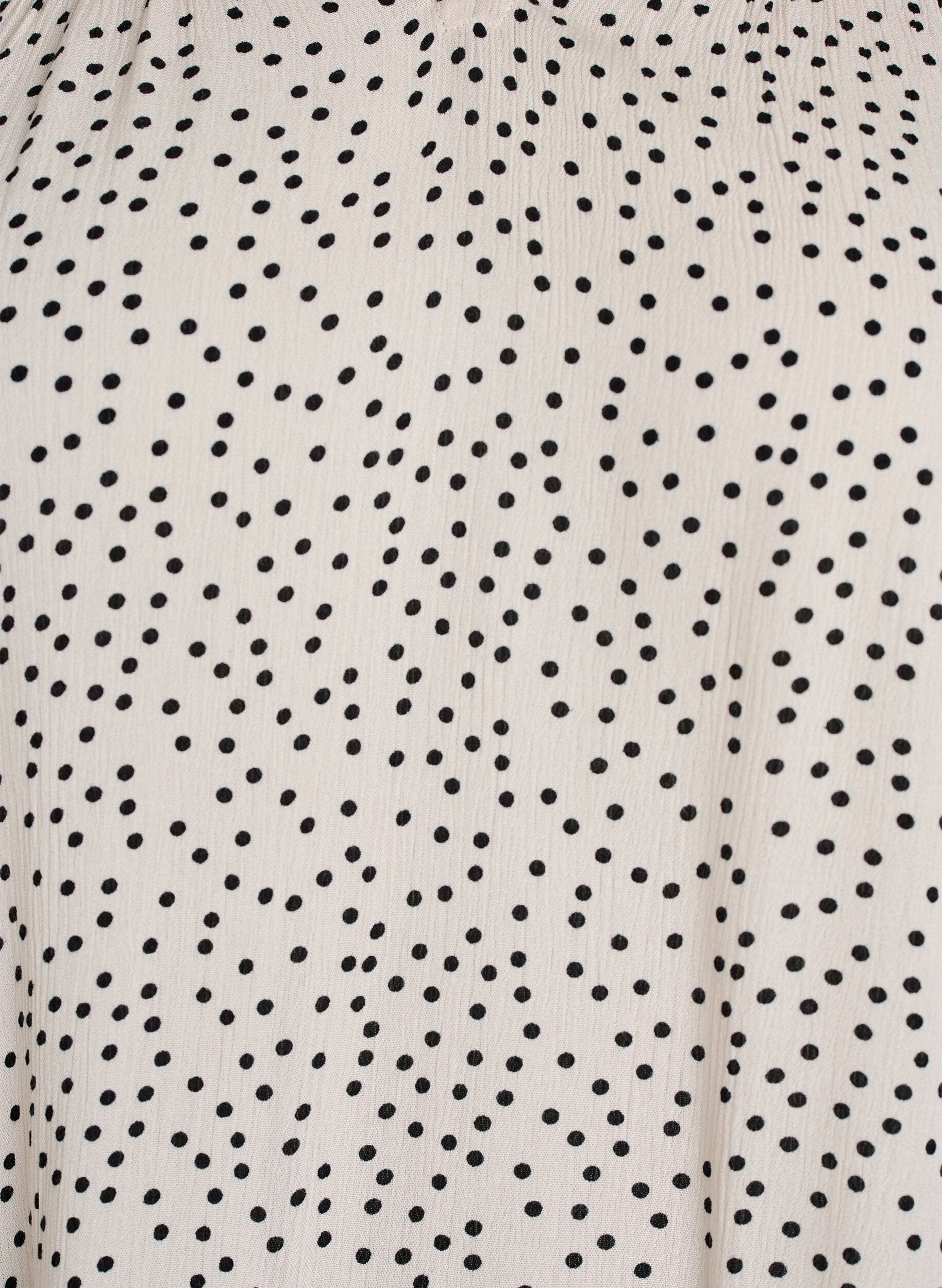 Zizzi Bluzka z wiskozy w krate z falbankami, Biały, Packshot image number 2