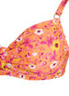 G&oacute;ra od bikini z fiszbinami i wzorem, Pomarańczowy, Packshot image number 2