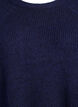 Prazkowany sweter z rekawami 3/4, Niebieskie, Packshot image number 2