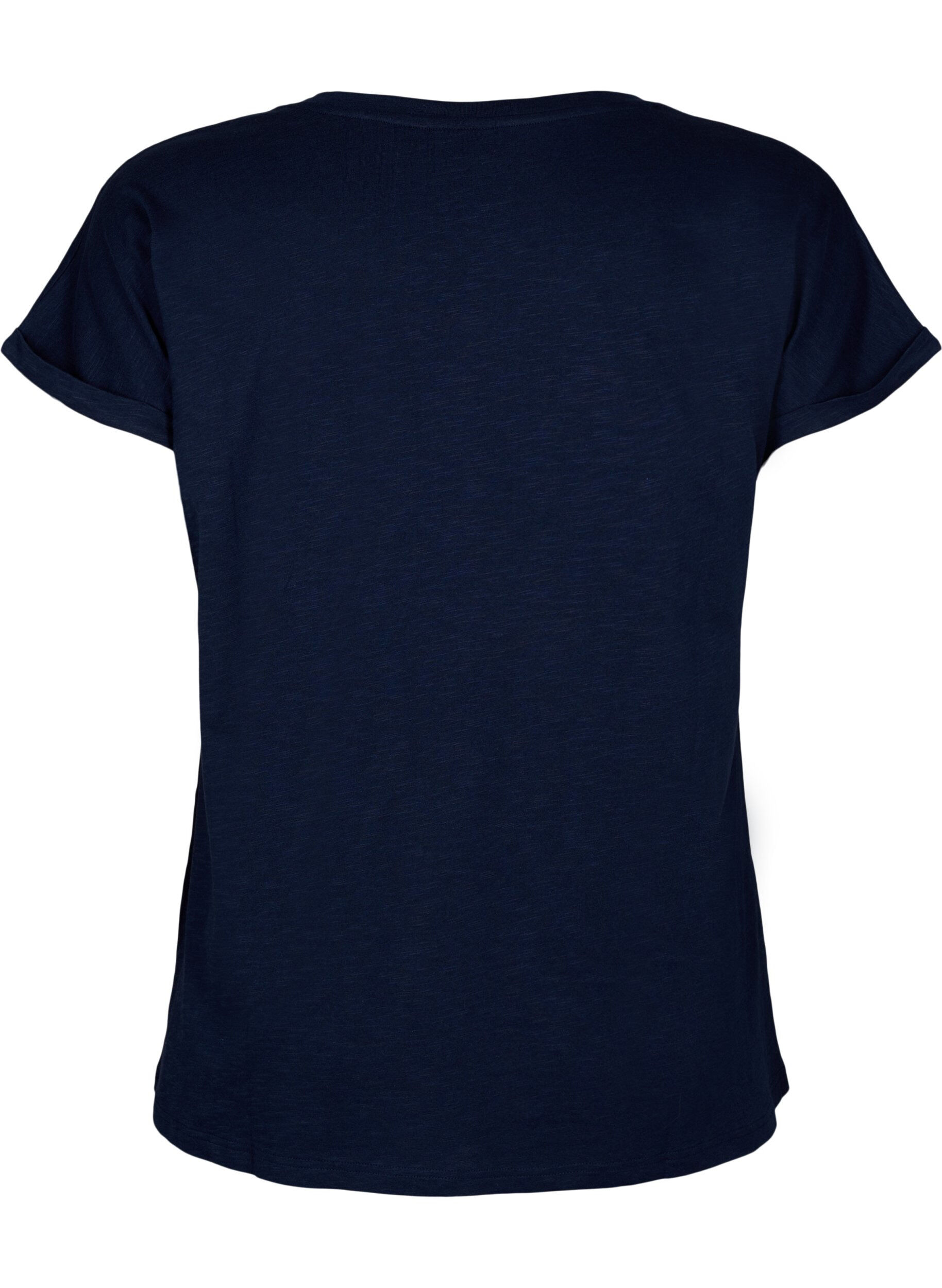 Zizzi Koszulka z organicznej bawelny z nadrukiem, N.Sky w. White Print, Packshot image number 1